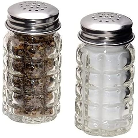 1st Choice FBA_BCK31360 Retro Style Salt and Pepper Shakers with Stainless Tops (2), 1, Original Version Cover