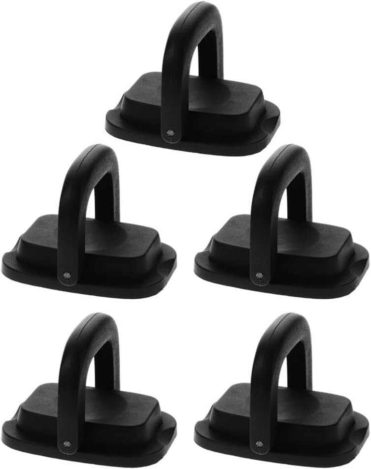 5 Pack Black PP Foldable Pot Lid Knob Replacement Handles