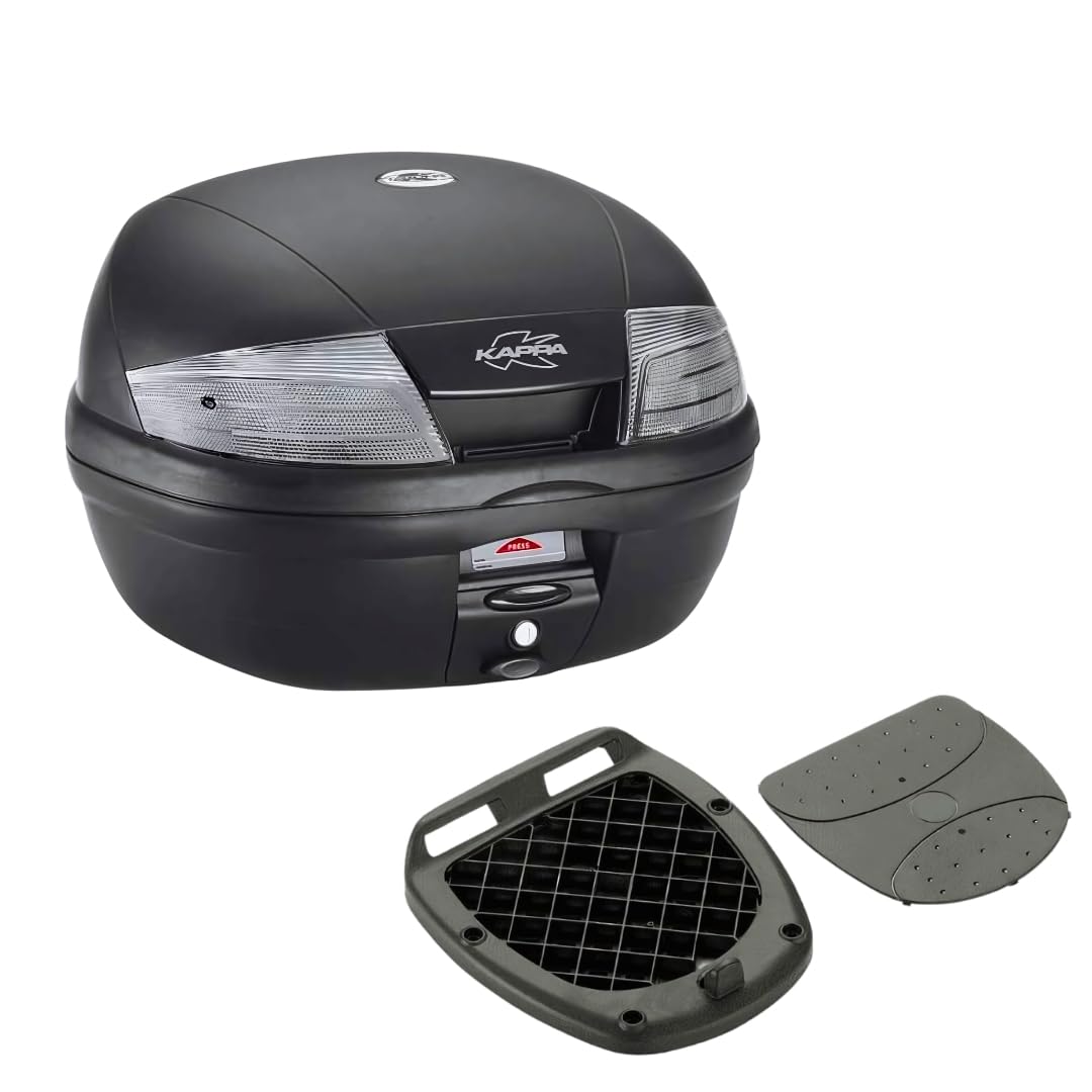 GIVI BAULETTO KAPPA MOTO K35NT2-35 LITRI, NERO CON CATADIOTTRI TRASPARENTI VERSIONE 2