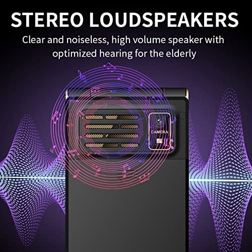 Hilitand Unlocked Flip Mobile Phone For Senior, Basic Feature Big Button Cell Phone 2G, 5900Mah, Sos Button, Flashlight, Dual Sim, Loud Voice, 2.8" Screen For Elderly, Kids #TOP2