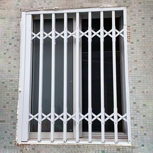 Barras de seguridad para ventanas, protector de seguridad antirrobo ajustable para protección de niños y mascotas, se adapta a ventanas de 20 a 50 pulgadas