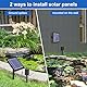 GuKKK Solar Sauerstoffpumpe, 4W Solar Teichbelüfter mit 2200mAh Akku, Solar Luftpumpe Aquarium Oxygenator, Oxygenator Aquarium Luftpumpe Angelbelüfter mit Rohr Luftblasensteinen, für Gartenteiche (A)