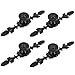 BTMB Vintage Style Drawer Knobs Flat Black Kitchen Cabinet Dresser Closet Wardrobe Cupboard Pull Handle with Screws Pack of 4