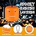 EverBrite Halloween Pumpkin Lantern and Headlamp Set(2 of Each), Collapsible Outdoor Lantern with Lanyard,2 Modes LED Pumpkin Head Lamp,Halloween Gifts for Halloween Party Decoration, Battery Included