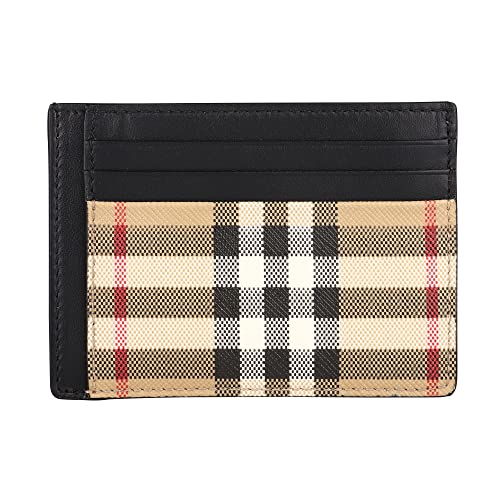 [BURBERRY] バーバリー カードケース 8057943 A7026 マネークリップ カードケース ベージュ ブラック 黒 [並行輸入品]