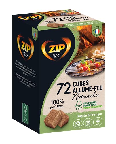 ZIP Cubes Individuels Naturels x72 Natural Individual, Black Cover