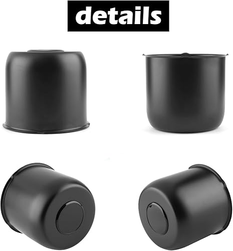 Miniatura 7 de 4 tapas centrales de acero inoxidable de 4.88 pulgadas para rueda de remolque, 4.88 pulgadas, orificio de 4.47 pulgadas de alto, tapa de cubo