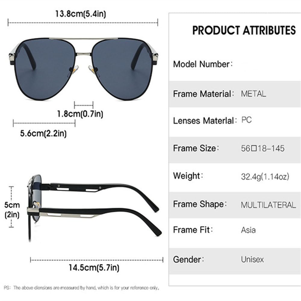 Stylowe metalowe okulary przeciwsłoneczne z polaryzacją, męskie, do podróży na świeżym powietrzu, fotografii ulicznej, jazdy samochodem, okulary przeciwsłoneczne z ochroną UV
