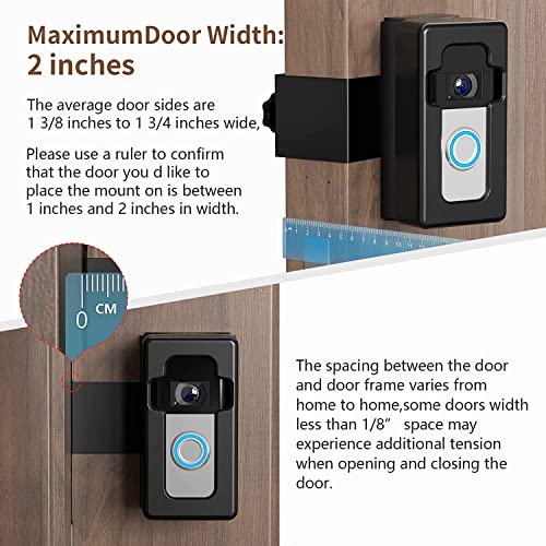 Image of COOLWUFAN Anti-Theft Video Doorbell Mount with 35-135 Adjustable Angle