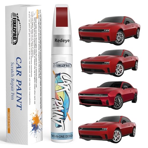Image of Redeye(PR6 /ZR6) Touch Up Paint for Dodge, Exact Color Match Car Paint Scratch Repair Remover Pen Kit Fix Vehicle Chips and Automotive Nicks Scuff