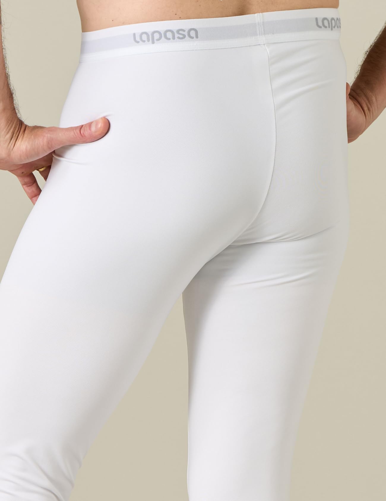 LAPASA Pacco da 2 o 1 Calzamaglie Termica Uomo Fodera in Pile Medio/Pesante Pantaloni Termici Sportivi Strato Base Biancheria Intima Leggings Caldi M10/M25/M56
