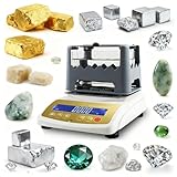 Probador Profesional de pureza de Oro: medidor preciso de Quilates y Densidad para Oro, Plata, Platino y Oro K. No destructivo, Pantalla LCD, Ideal para joyerías, Casas de empeño MDJ-1200K