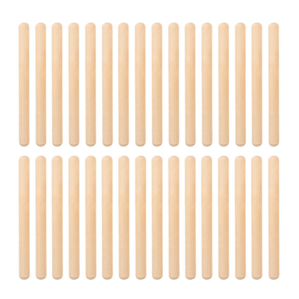 Abaodam Wooden Rhythm Sticks, 32pcs Classical Wood Claves Musical Percussion Instrument Hardwood Musical Sticks for Music Parties Musical Education