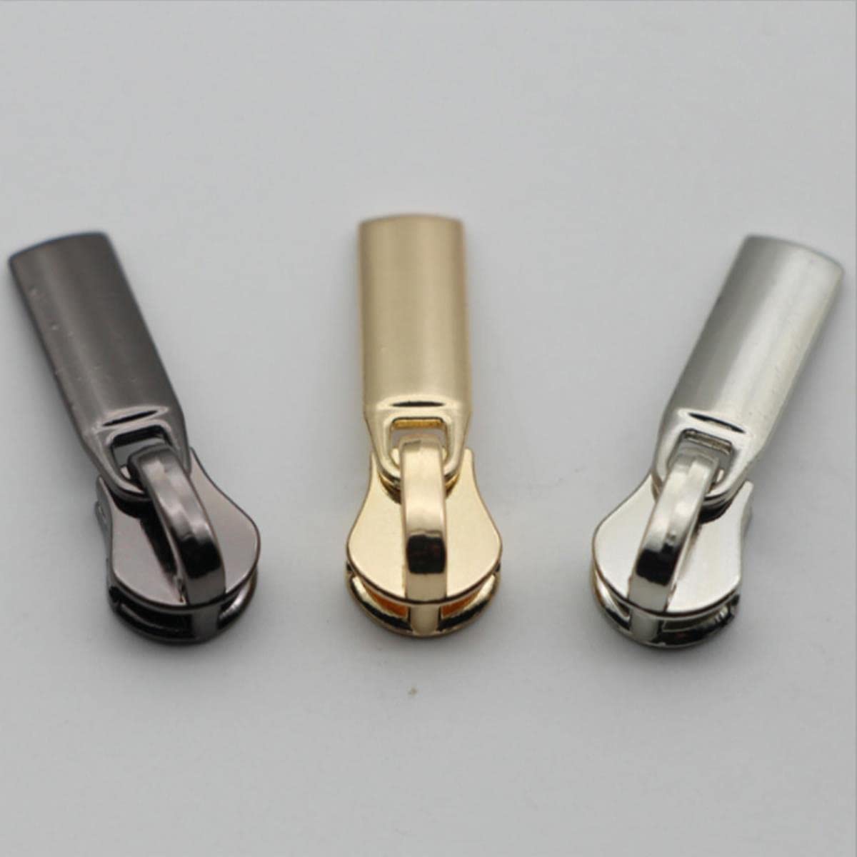 Estrattore Ziper, fissatore di cerniere, Sliders Zipper,Sewing Zips,Ended Zip Fasteners,10Pcs 3# Plated Fix Zip Puller/Zipper Pull Sliders Zip Head Copper Zipper Repair Instant Kit