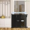 VOUNOT Retractable Stair Gate for Baby, Mesh Dog Gat, Extend Up to 180cm Wide, One-Hand Operation Safety Fabric Door Gate for Indoor, Outdoor, Doorways, Bottom of Stairs and Hallways, Black #1