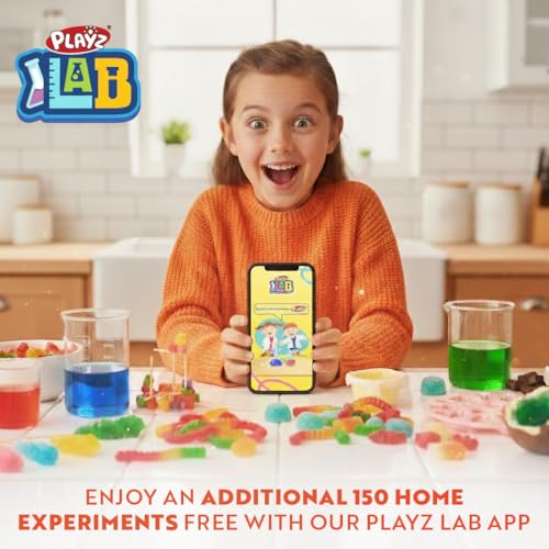 Image of Playz Edible Candy Making Kit for Kids Age 8-12 Years Old with 40+ Fun