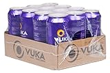 Vuka Think Pomegranate Lychee Sparkling Natural Energy Drink, 16oz, 12 Pack