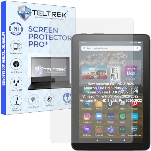 Image of Screen Guard Compatible With New Amazon Fire HD8 / HD8+ / HD8 Kids /Kids Pro Tablet (2024 /2022 /2020) 8 inch Inch Tab Flexible Fiber Screenguard Not a Tempered Glass Screen Protector
