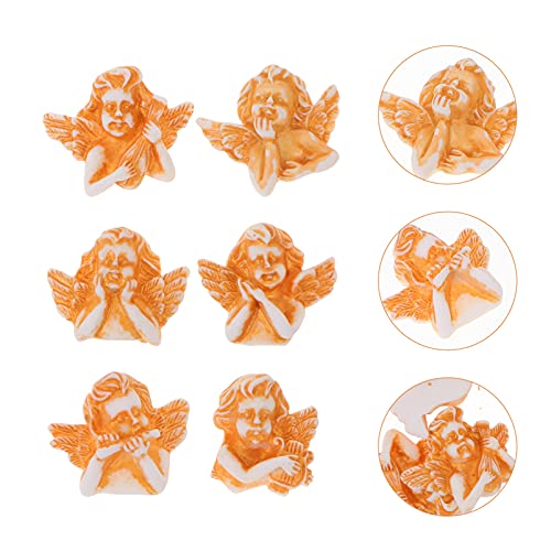 ARTIBETTER 60Pcs Miniatura Resina Anjo Mini Figurine Do Anjo Estátua de Anjo Flatback Enfeites de Re