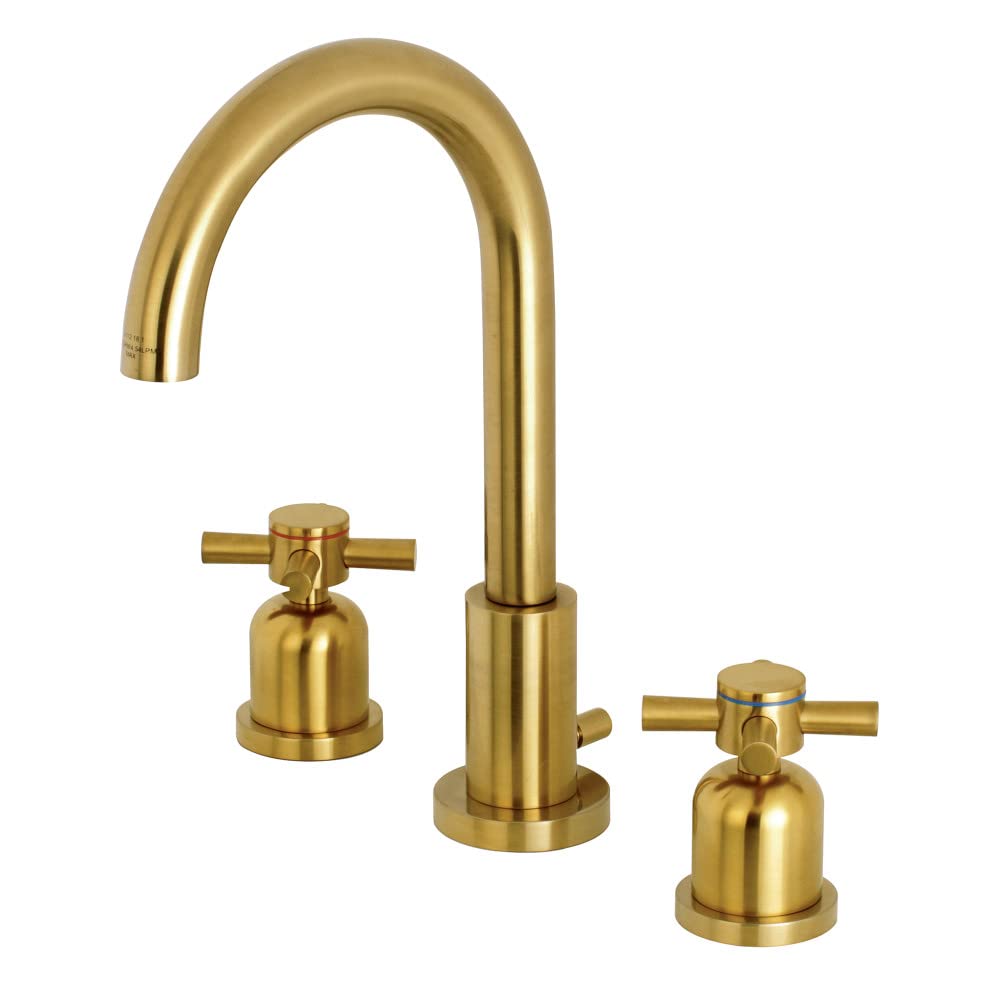Kingston Brass Fauceture FSC8923DX Concord Widespread Bathroom Faucet, Brushed Brass