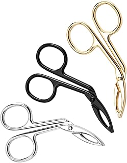 FOMIYES 3pcs Facial Tweezers Stainless Steel Scissors Stainless Steel Tweezers Eyebrow Tweezers Scissor Handle Flat Tip Tweezers Straight Tip Tweezers Eyebrow Clip Facial Hair Tweezer Tool