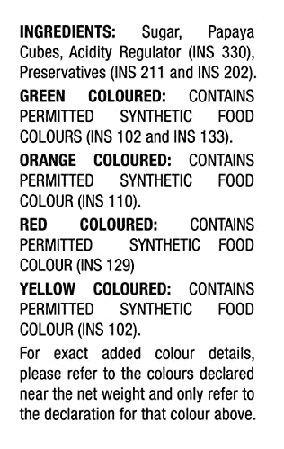 Image of NiLoN's Tooty Fruity Mix - Fresh Cherries for Cake & Cookies - Tutti Fruiti Multi Color - 750 Gm Pack of 1