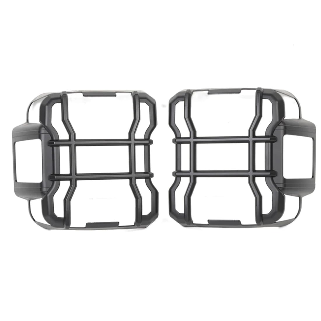 Rücklichtschutz für Jeep Wrangler JL Rubicon 2018–2024, hintere Rücklichtabdeckungen, Schutzverkleidung, 2 Stück/Set,Black-Black
