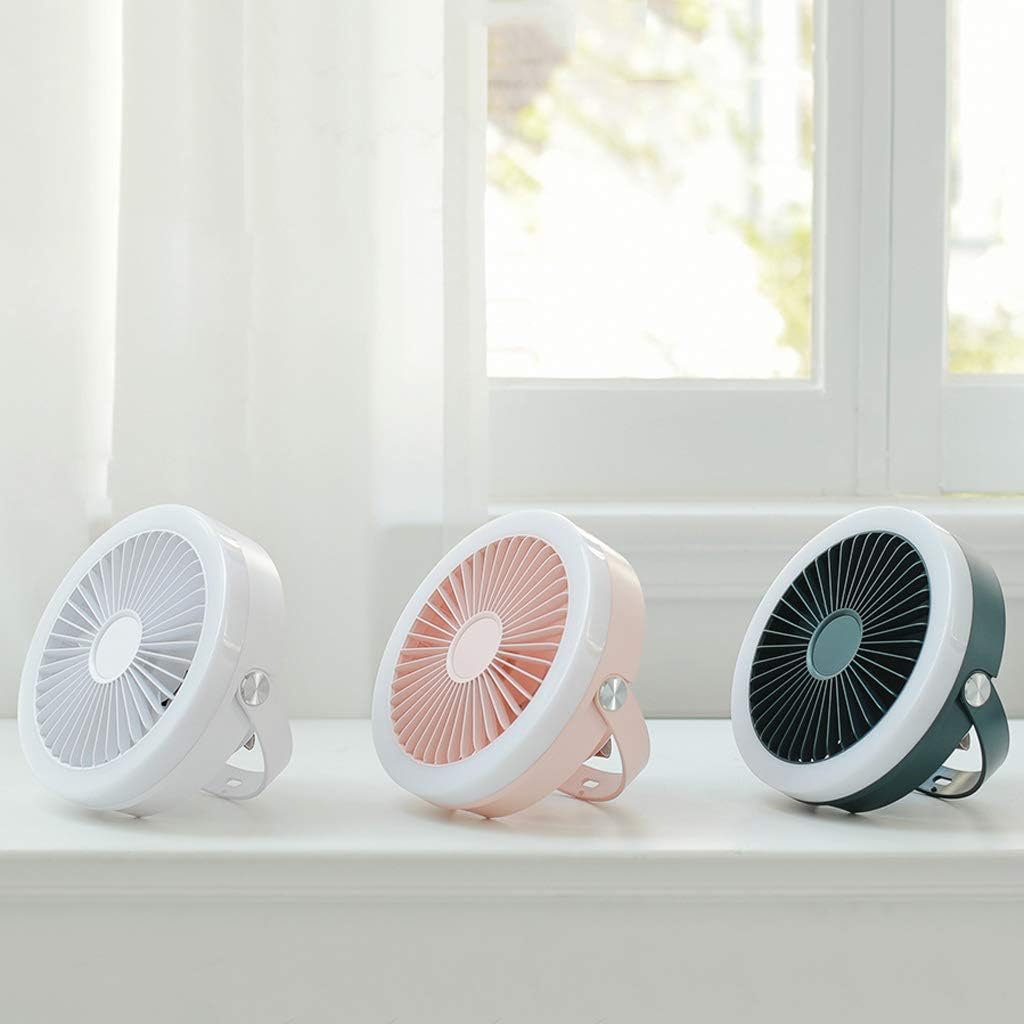 4000mAh 3 Speed Adjustable Camping Hanging Fan With LED USB Tent Ceiling Fan For Outdoor Home Office Hiking