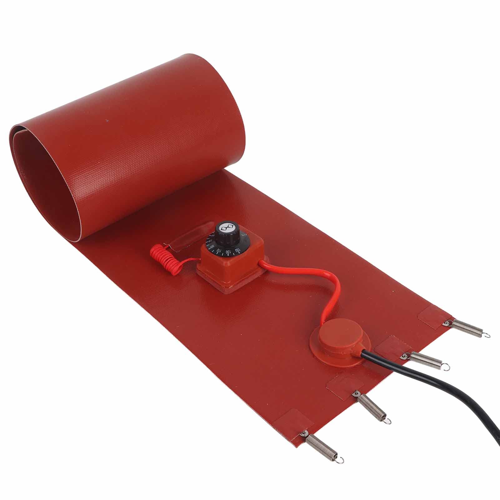 Ceinture Chauffante pour F t de 60 L Coussin en Silicone 250 x 1140 mm avec Ressort lastique Thermostat R glable 30 150 Pour R servoirs et Tuyaux Prise UE 220 V