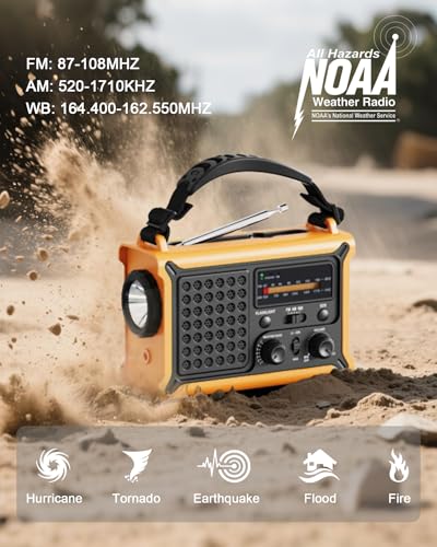 Radio d'alerte météo autonome en électricité contre les pannes - 7