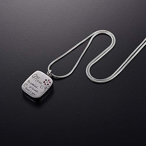 Pendentif urne commémorative pour surmonter le deuil de maman - 5