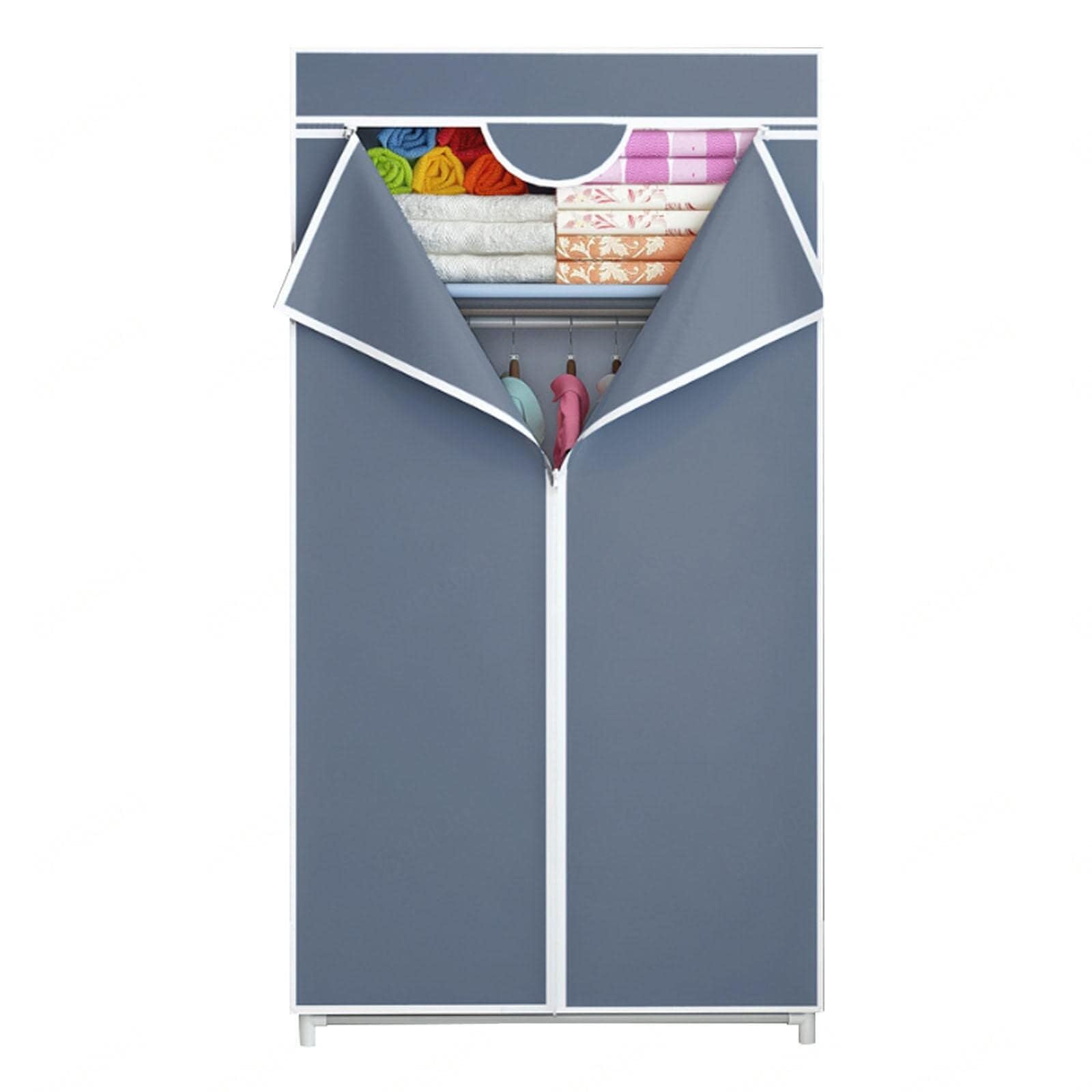 Armoire en toile portable solide contre le désordre de la chambre