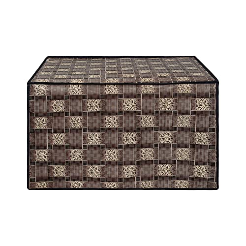 Image of DREAM KING Stylish Design & Printed Microwave Oven Cover Full Closure |waterproof & Dustproof Oven Cover Suitable for All Models - Multicolour SA40