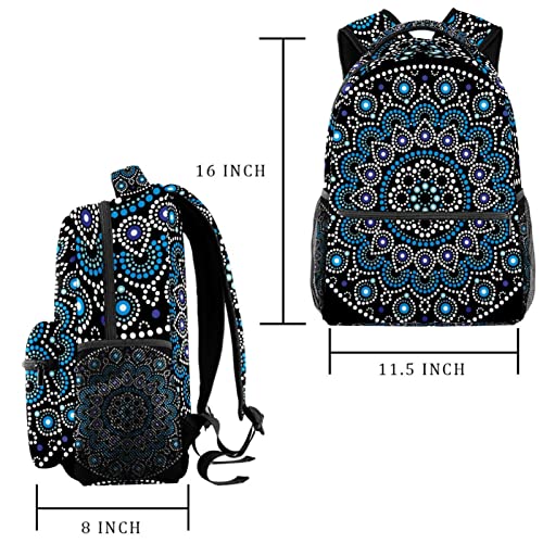 Sac à dos de voyage papillons bleu léger contre le mal de dos