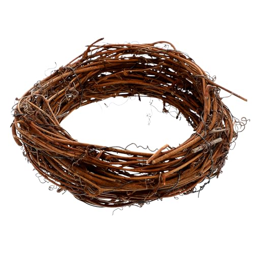 Rattan Garland 15Ft, Natural Grapevine Wreath 6 Inch Vine Branch Garland for DIY Craft Indoor Outdoor Front Door Wall Hanging Decoractions