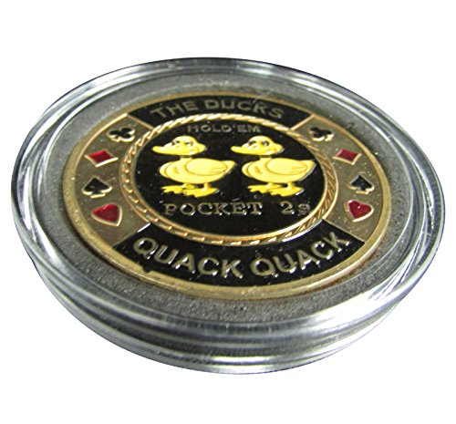 MRC POKER Hand Painted Poker Card Guard Cover Protector - Pocket 2s