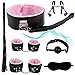 QiKKago 7 Pezzi Pu Braccialetto in Pelle Liscia E E Gamba Fitness Cinturino Set, Adatto per Polsi E Caviglie, Regalo di Coppia - K02 immagine