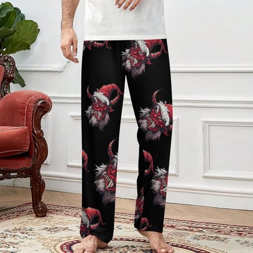 Merry Krampus Soft Pajama Pants Casual Lounge Pants Joggers Pj Bottoms with Pockets for Men Women3