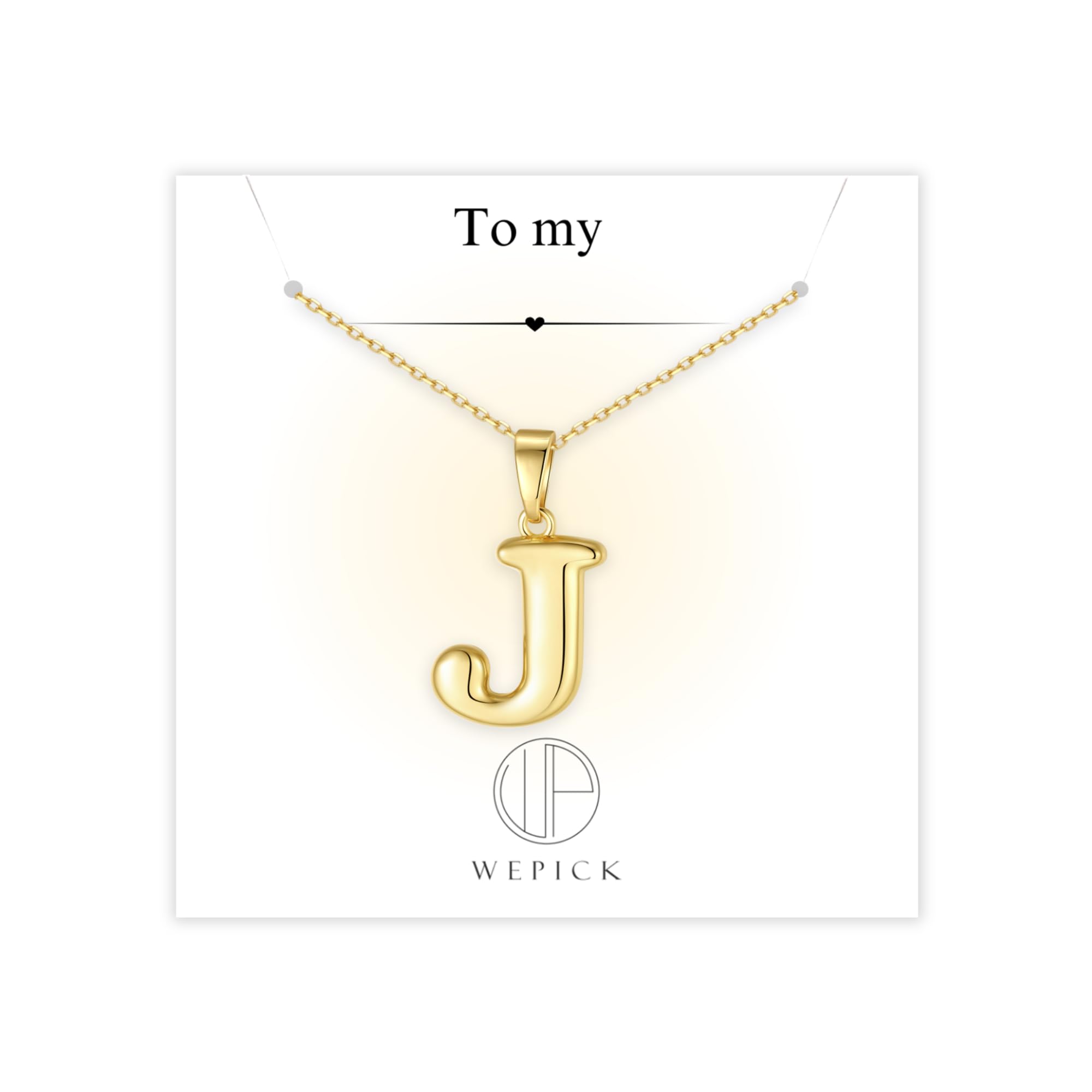 Bubble Letter Necklace for Women,18K Gold Plated Charm Initial Necklaces Dainty Custom Name A-Z Personalized Pendent Necklace Jewelry Valentines Gifts