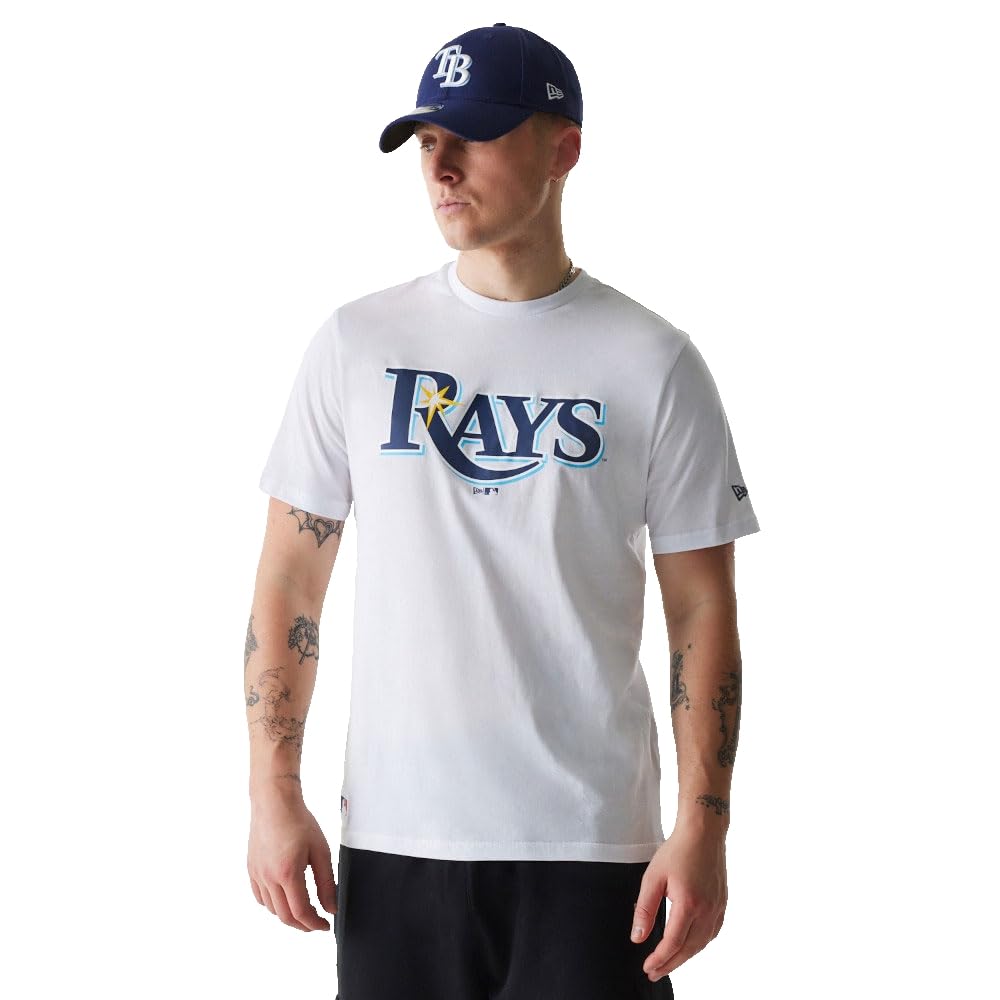 New Era MLB Regular Tampa Bay Rays Short Sleeve T-Shirt XL White