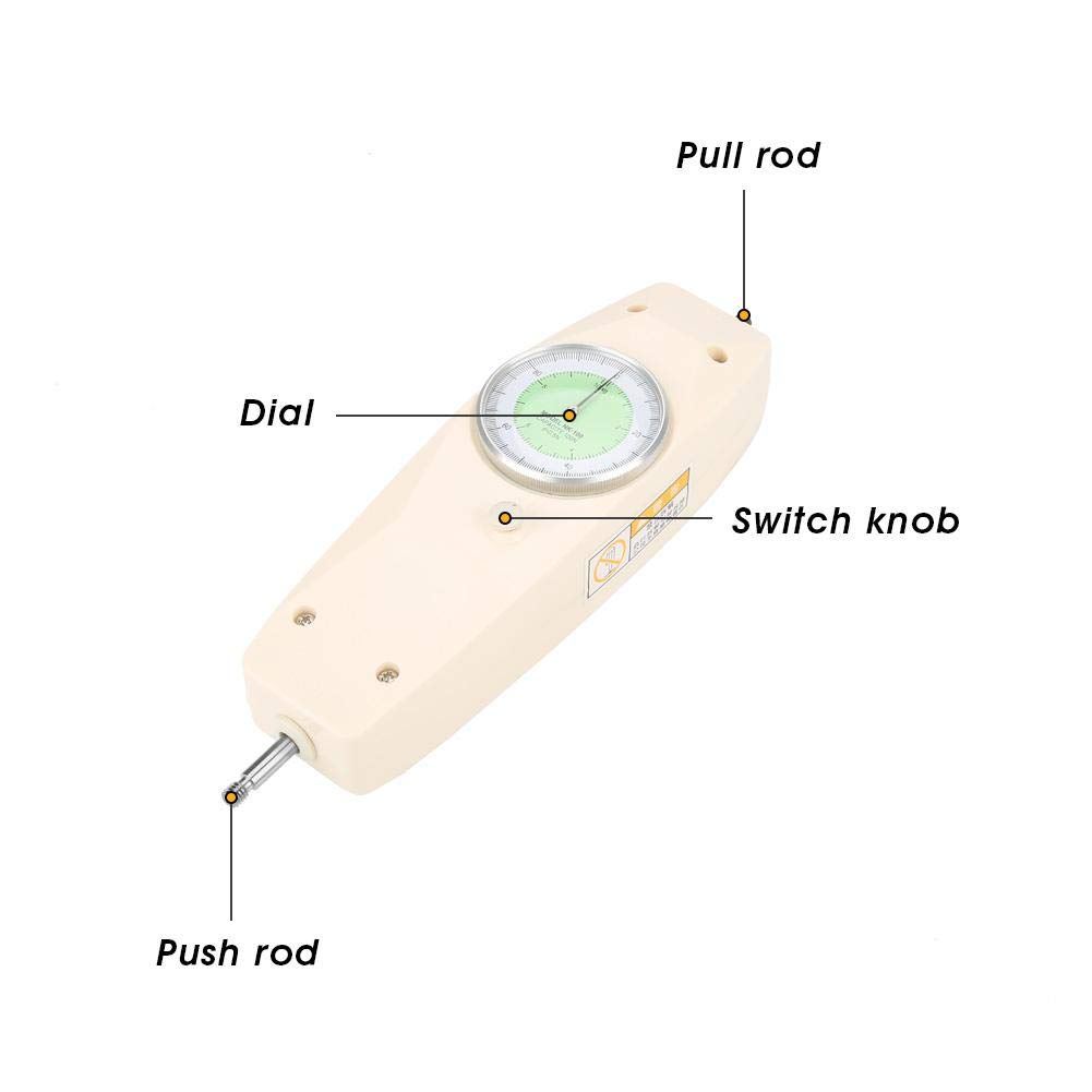 Dinamometro analogico 100N, misuratore di NK-100 misuratore di di spinta 0,5N tester strumento di misura della per l'elettronica degli apparecchi elettrici