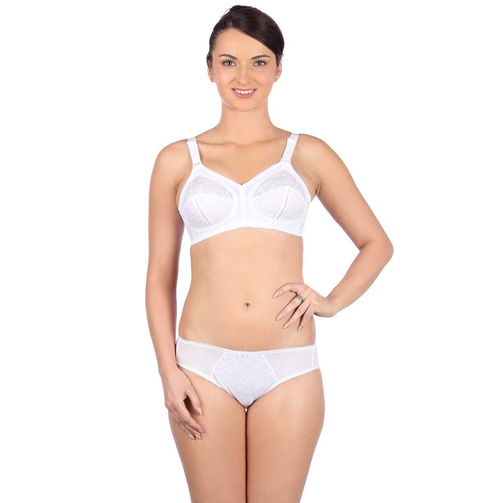 Triumph Womens Non Padded Non Wired Full Coverage Bra (White_44G)