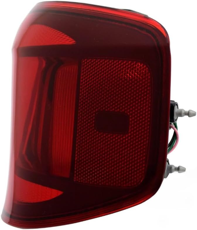 KarParts360 For Hyundai Venue 2020 21 22 23 2024 Tail Light Passenger Side | Red And Clear Lens | PC+ABS Plastic Housing | PMA Plastic Lens | With Bulbs | Replacement For HY2801152 | 92402-K2010