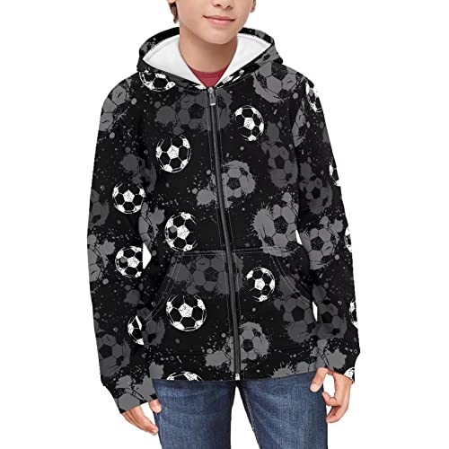 Image of Coloranimal Unisex Girls Boys Long Sleeve Casual Hoodies & Sweatshirts Tops Kids Zip Up Jacket Coat Age 6-16 Year