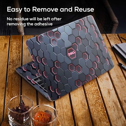 Image of DSGN 137 Full Body Laptop Skin Bubble-Free| Laminated| Removable| HD Quality Sticker for Laptops Upto 15.6 Inches Compatible with DELL