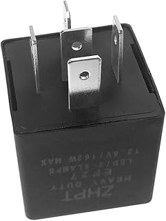 EP27 LED Flasher Relay 5 Pin Fit for 1997-2008 Ford F150 | 1997-2010 Super Duty F250-F550 | 1995-2011 Ranger | LED Electronic Turn Signal & Hazard Warn Realy, Stop Hyper Flash, EP27 Flasher Relay