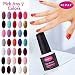 CLAVUZ Soak Off UV Gel Nail Polish Pick Any 7 Colors Collections Nail Lacquer Beauty Nail Art Top and Base Coat can be Pick Gift Set