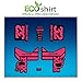 Ecoshirt E8-4FAD-G3AD Autocollants Fork Fox 32 Factory SC Float 2017 Am87 Autocollants Fourche Gabel Fourche Rose