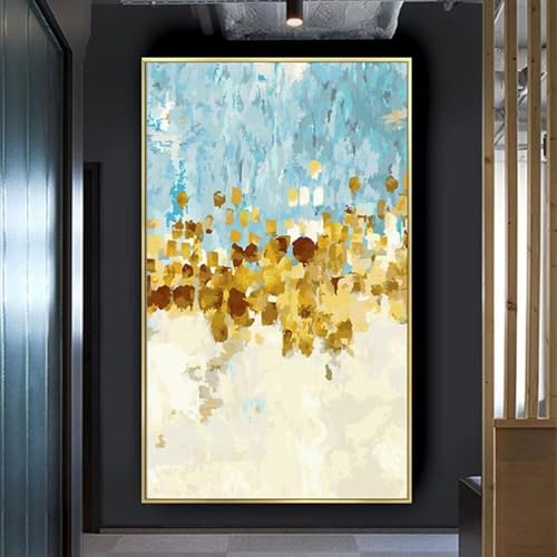 Décoration murale salon avec le grand tableau abstrait AEFOUU - 4