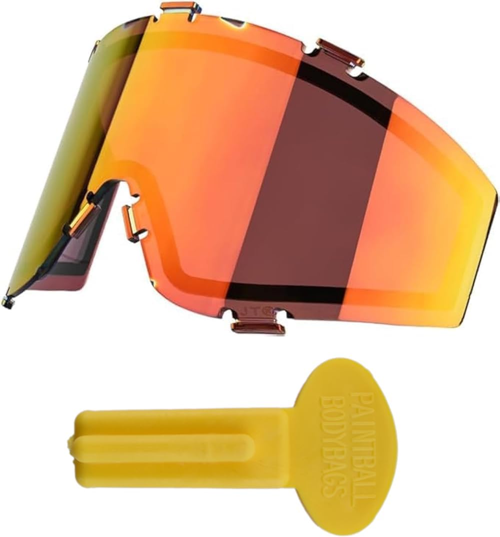 JT Flex 8/Premise/Proflex/Spectra Dual-Pane Thermal Mask Lens w/PBB Barrel Plug - Chromatic Red